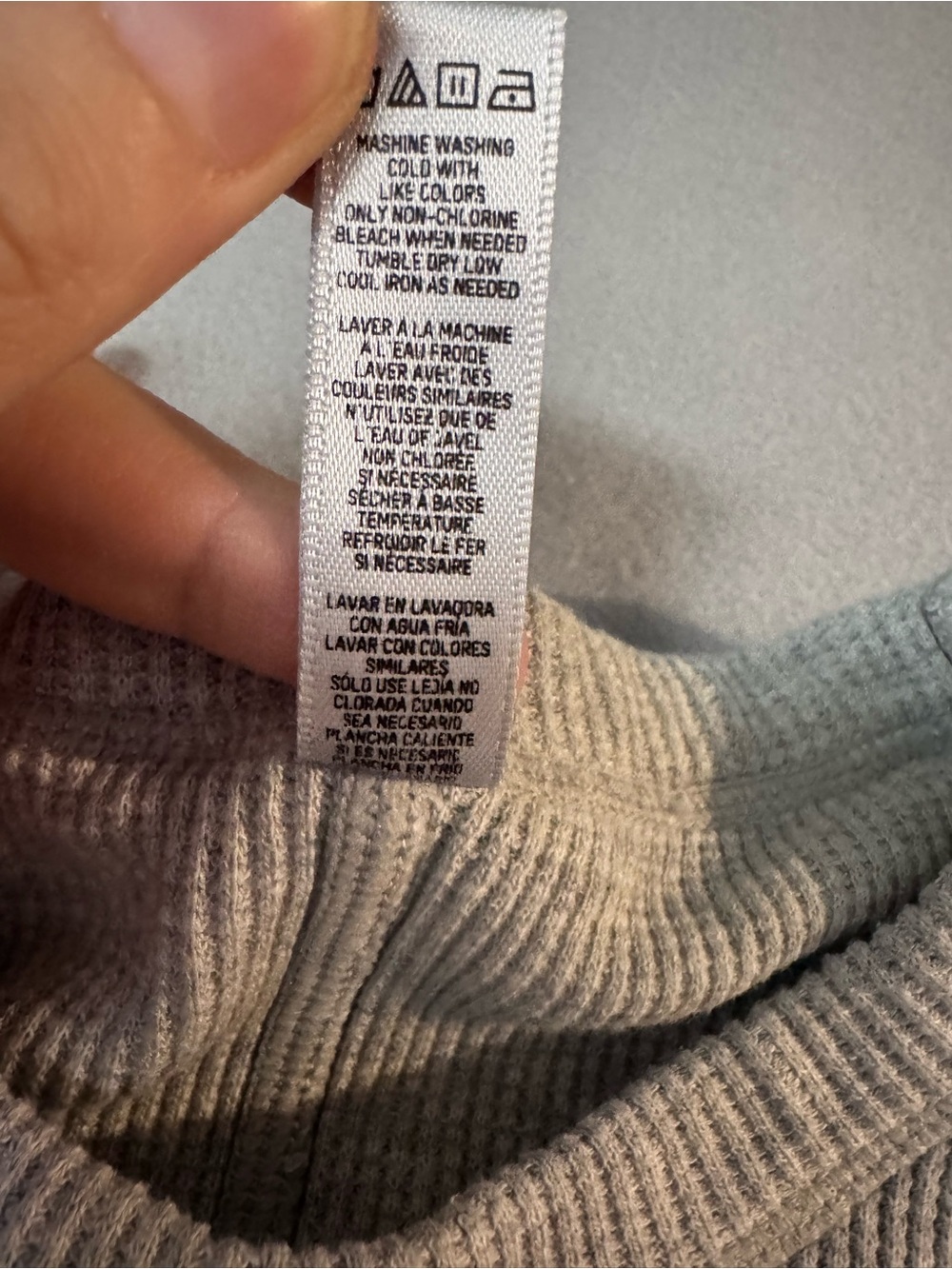 SKIMS Light Gray Ribbed Long Sleeve Maxi Dress - Picture 6 of 6